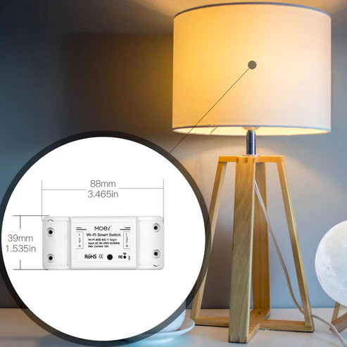 رله هوشمند تک کانال 16 آمپر WiFi برند Moes مدل MS-101-16A