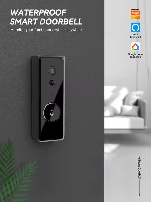 زنگ درب تصویری WiFi هوشمند Tuya مدل GST-C566