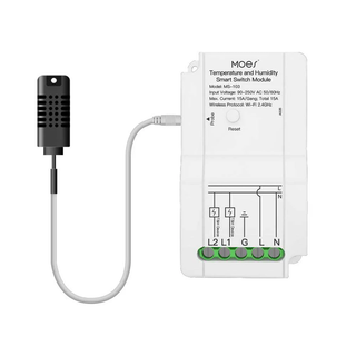 ماژول دما و رطوبت هوشمند WiFi با رله خروجی و سنسور مخصوص برند Moes مدل KIT-WM-103TH