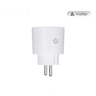 پریز هوشمند 16 آمپر WiFi با مانیتورینگ میزان مصرف برق - پروتکل Matter – برند MOES مدل MWP-EU16M-WH-MS-4
