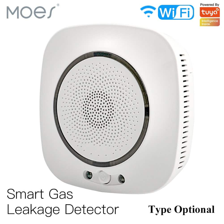 سنسور نشت گاز هوشمند WiFi برند MOES مدل WSS-S-GL-EU-EN