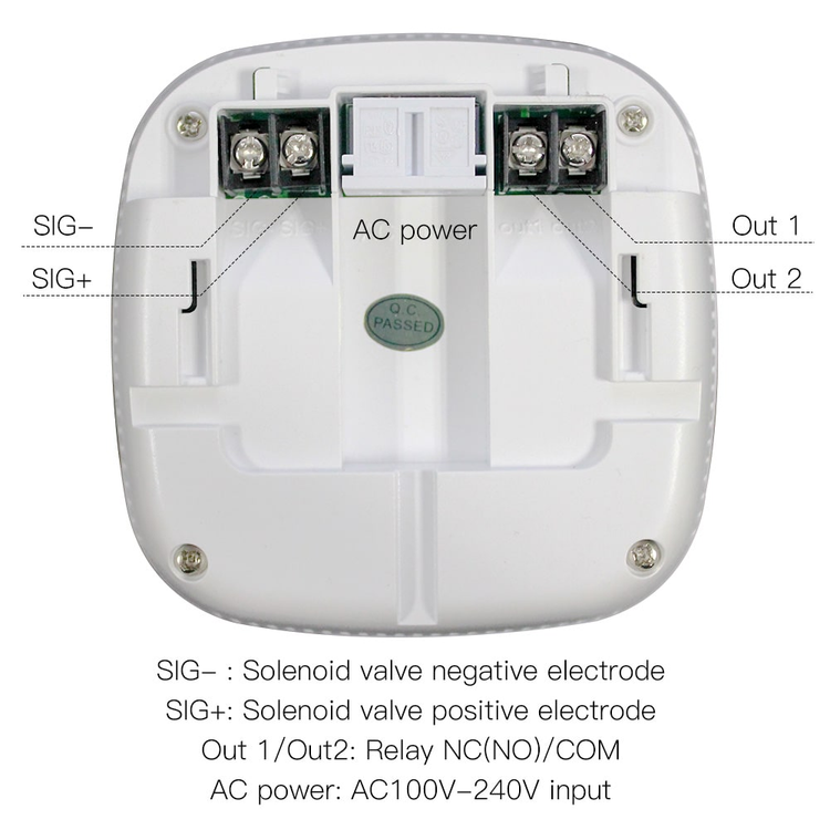 سنسور نشت گاز هوشمند WiFi برند MOES مدل WSS-S-GL-EU-EN