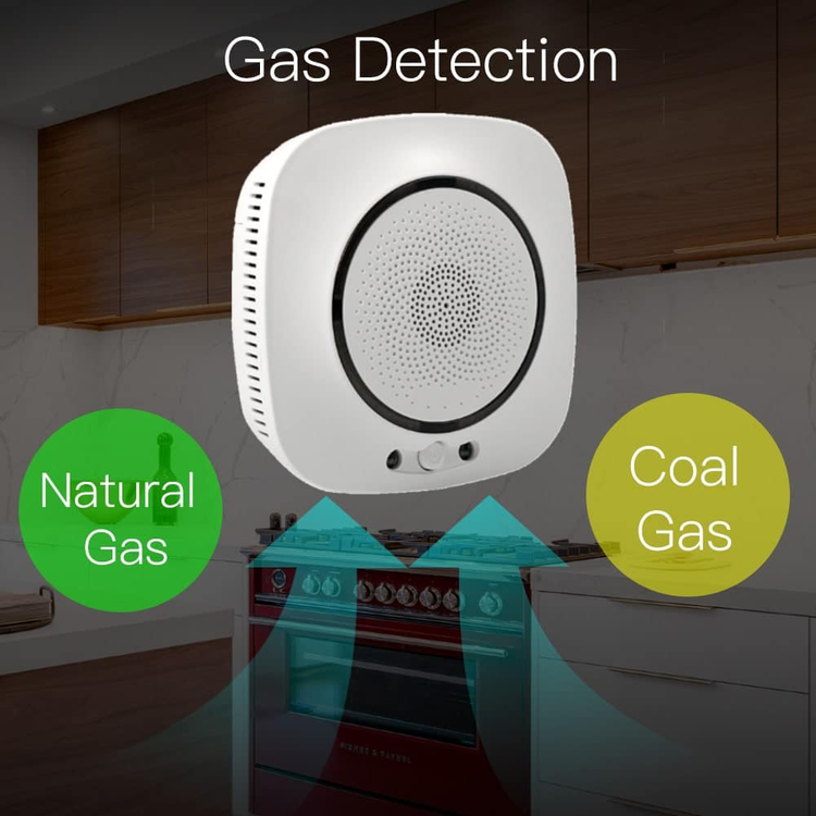 سنسور نشت گاز هوشمند WiFi برند MOES مدل WSS-S-GL-EU-EN