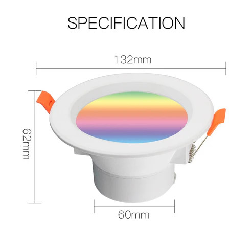 پنل ال ای ادی هوشمند زیگبی RGB برند MOES مدل ZB-LZD7-RCW-MS