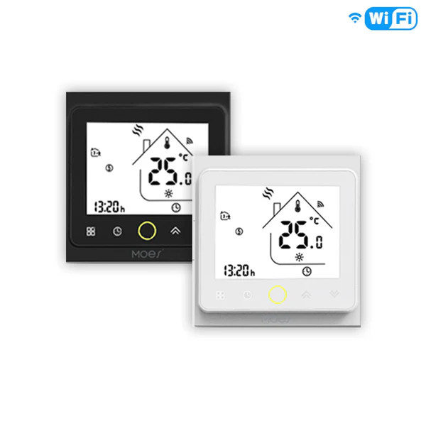 ترموستات Zigbee پکیج هوشمند برند Moes مدلZHT-NV-GC-WH-MS