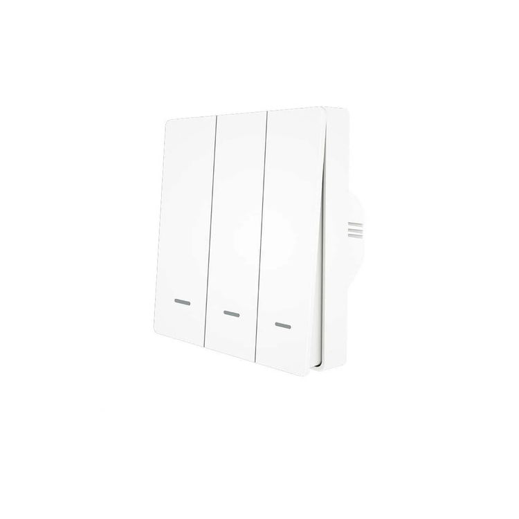 کلید سه پل هوشمند پیانویی WiFi برند Moes مدل WRS-B-EU3