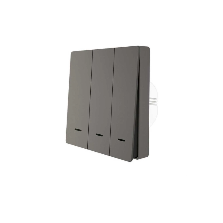 کلید سه پل هوشمند پیانویی WiFi برند Moes مدل WRS-B-EU3