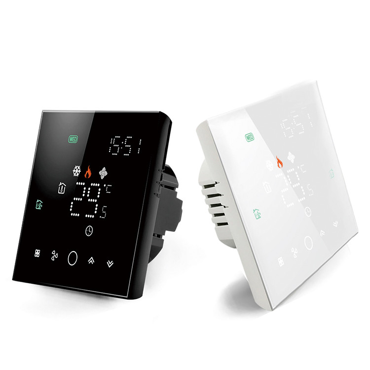 ست 5 تایی ترموستات WiFi لمسی هوشمند فن کویل Tuya مدل BAC-003