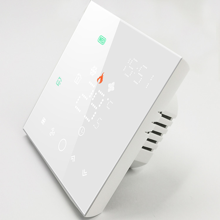 ست 5 تایی ترموستات WiFi لمسی هوشمند فن کویل Tuya مدل BAC-003