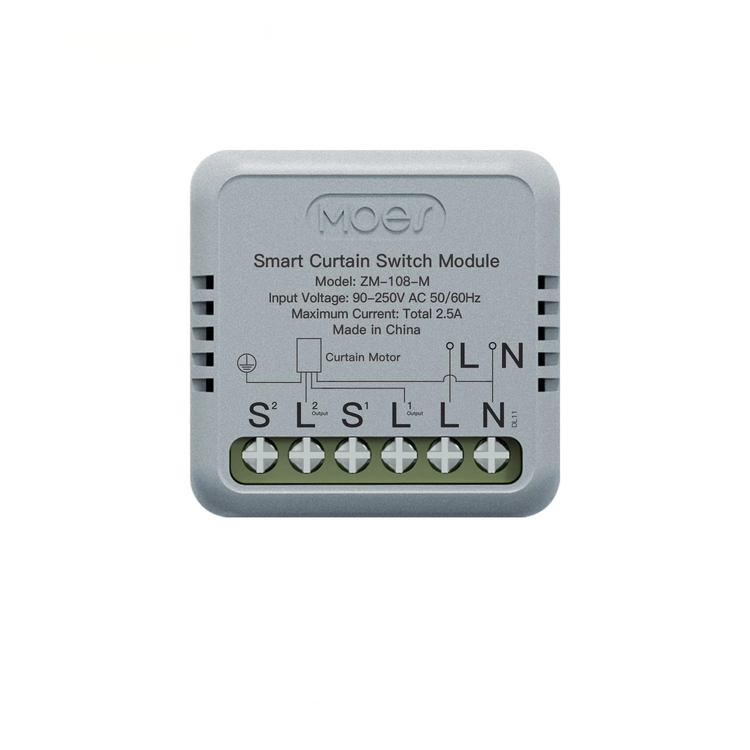 مینی رله هوشمند پرده 500 وات ZigBee , برند Moes مدل ZM-108-M