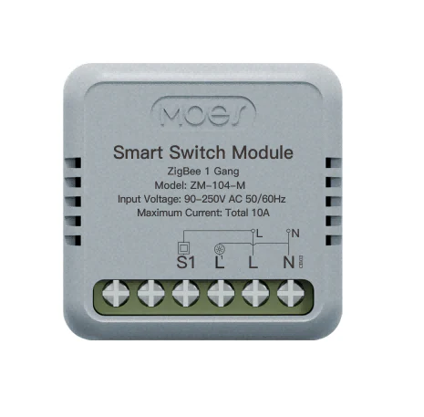 مینی رله هوشمند 10 آمپر ZigBee برند Moes مدل ZM-104-M