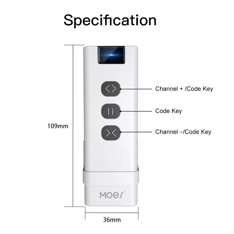 ریموت کنترل RF هوشمند برند Moes مدل GST-YK2169
