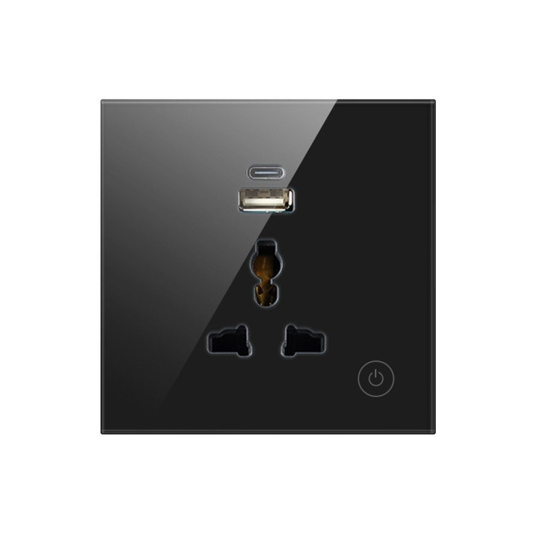 پریز هوشمند دیواری WiFi مدل GST-WEU5-1U1C – پریز توکار هوشمند با USB و Type-C