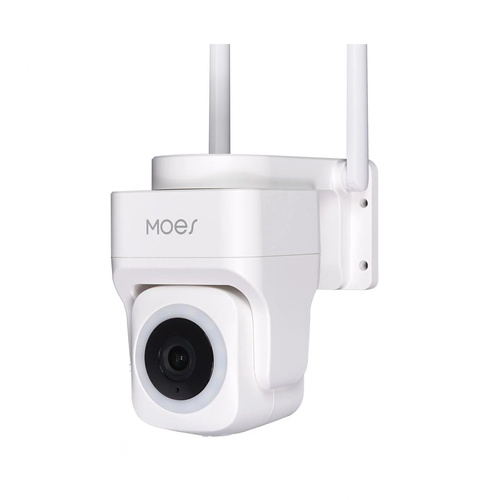 دوربین هوشمند فضای باز MOES مدل WCM-B66-EU-MS – دوربین WiFi و LAN با کیفیت 3 مگاپیکسل، چرخش 355 درجه و استاندارد IP65