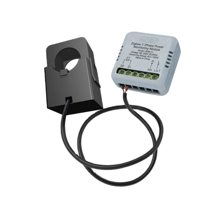 ماژول اندازهگیری مصرف برق تکفاز MOES مدل ZM-1P100M Zigbee