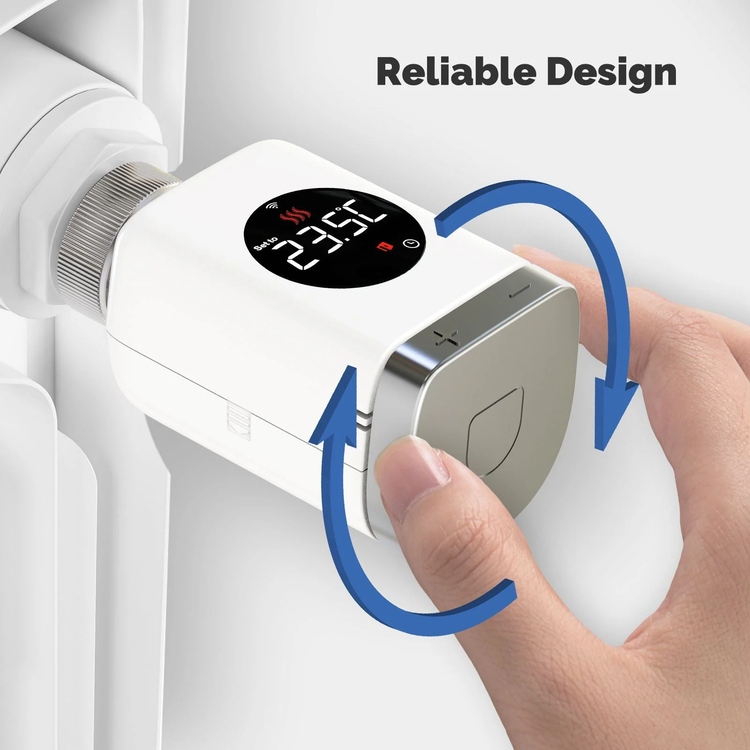 شیر ترموستاتیک هوشمند رادیاتور MOES سری Zigbee مدل ZTRV-801